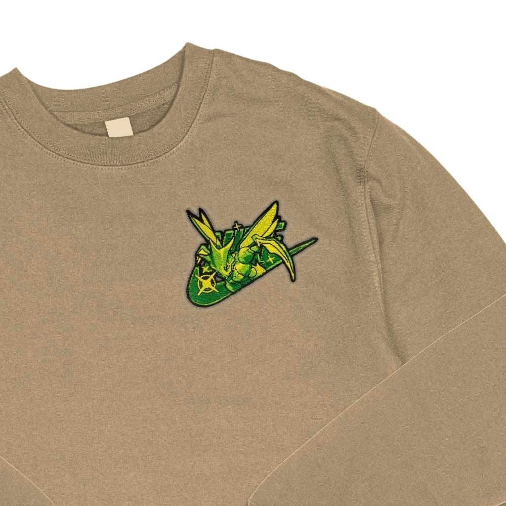 Flying Mantis Patch Sweatshirt, Anime Embroidery Sweatshirt GI_A04