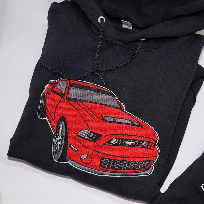 Custom embroidered car Sweatshirt T_M01