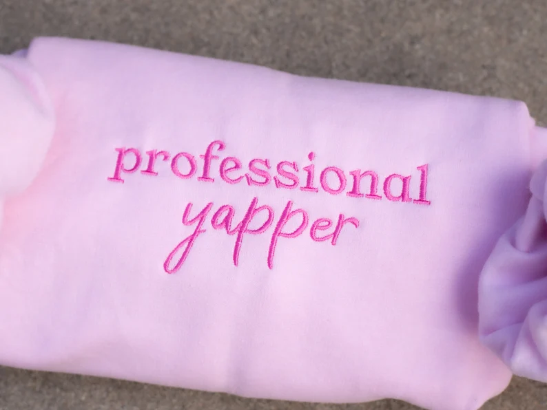 Professional Yapper Embroidered Sweatshirt T_M45