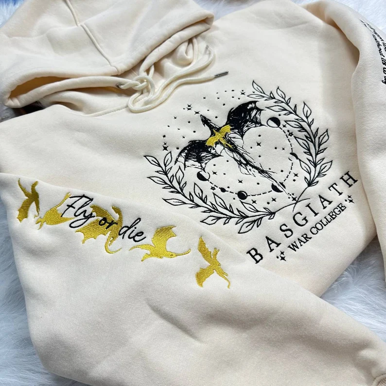 Fourth Wing Embroidered Sweatshirt T_M121