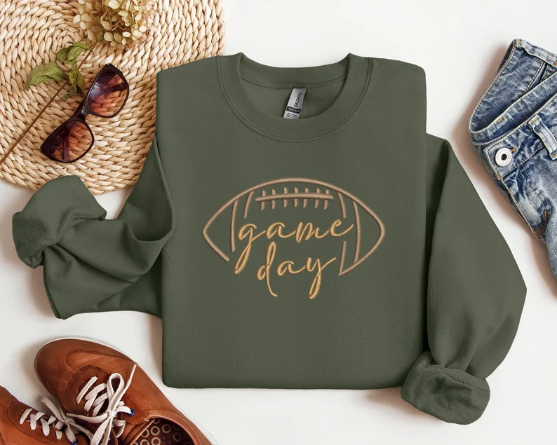 Embroidered Game Day Shirt T_M104
