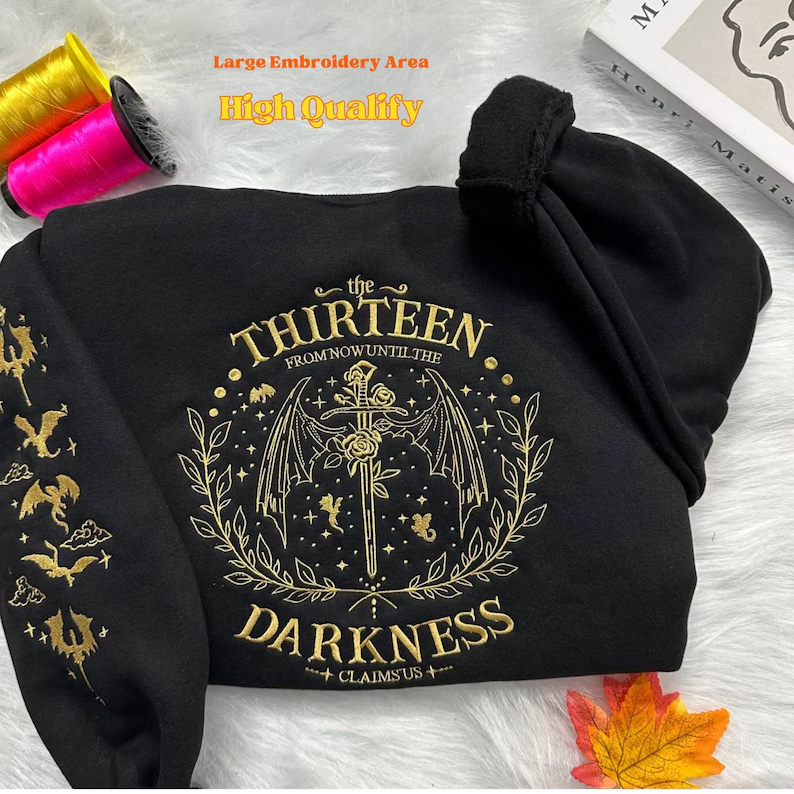 The Thirteen Throne Of Glass Embroidered Sweatshirt T_M120