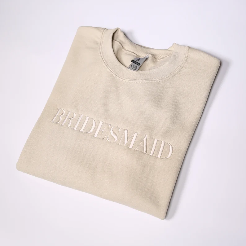 Bridesmaid Embroidered Sweatshirt T_M04