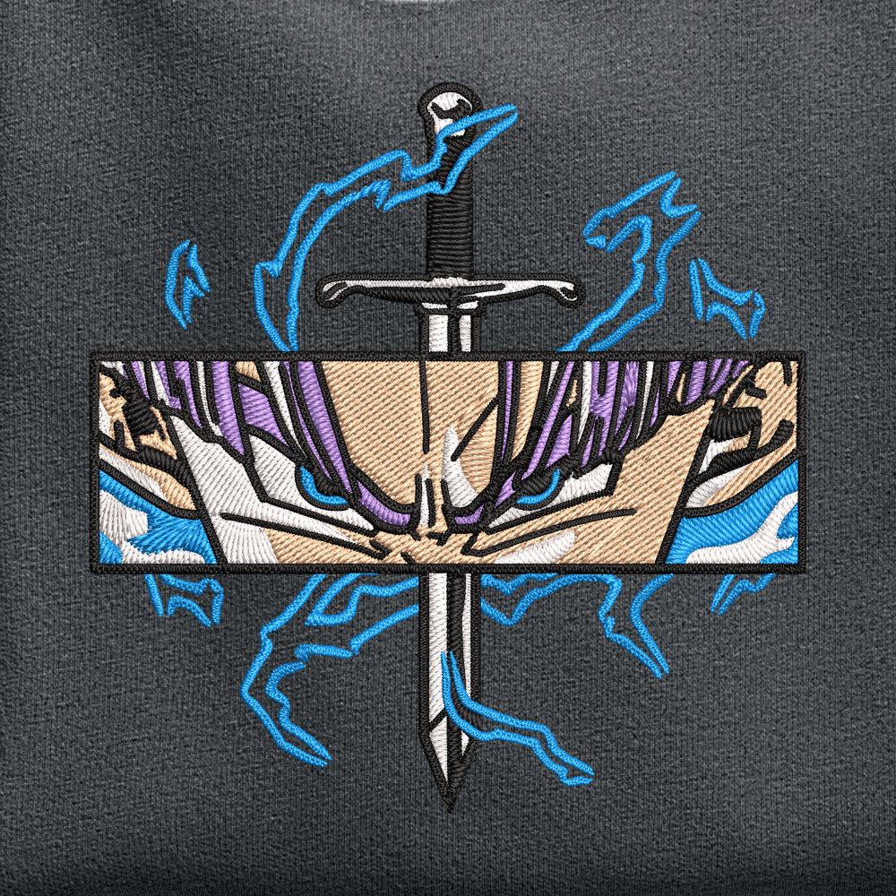 Future Warrior Sweatshirt, Anime Embroidery Sweatshirt GI_A63