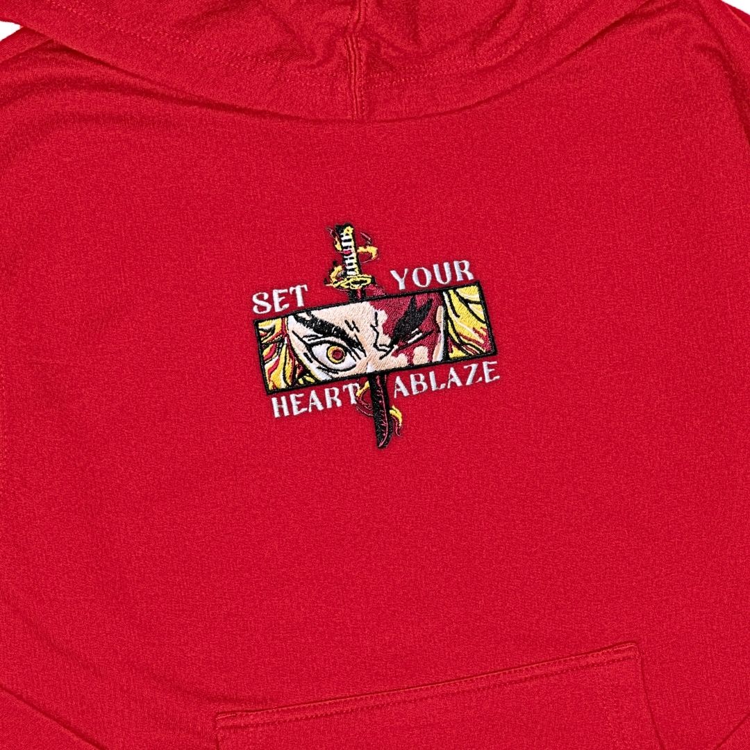 Flame Hashira Sweatshirt, Anime Embroidery Sweatshirt GI_A31