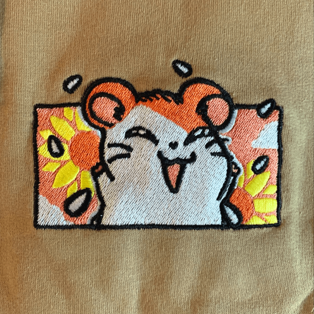 Adventurous Hamster Hero Sweatshirt, Anime Embroidery Sweatshirt GI_A30