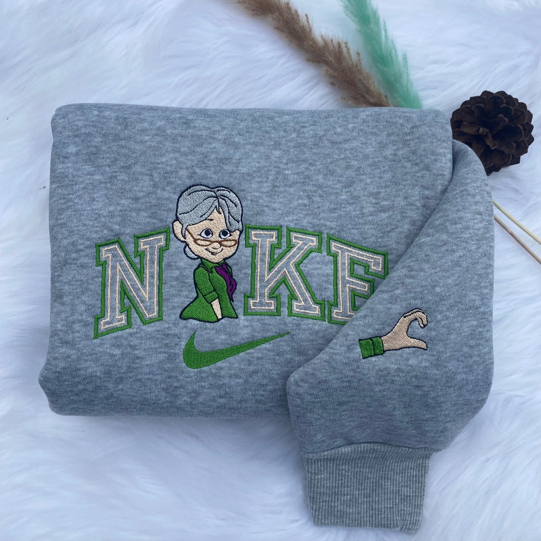 Couple Embroidery Sweatshirt, Cartoon Embroidery Sweatshirt CU_N19
