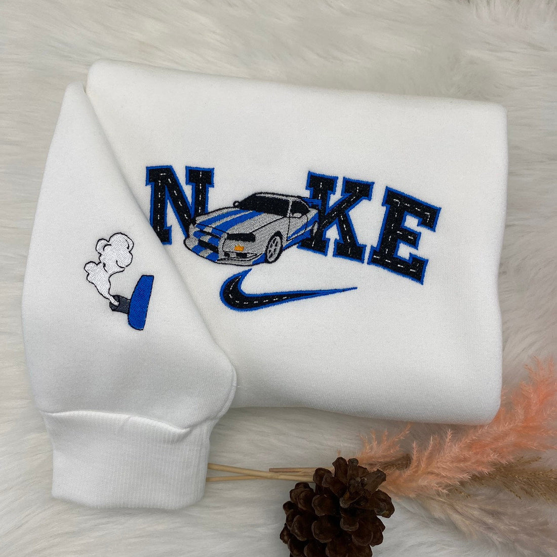 Custom Car Embroidery Sweatshirt, Car Embroidery Sweatshirt CU_N15