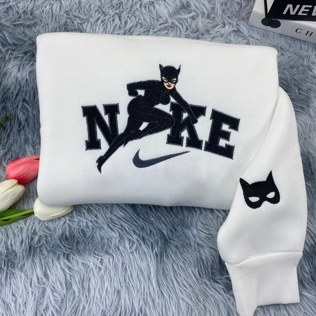 Superhero Embroidery Sweatshirt, Movie Embroidery Sweatshirt CU_N07