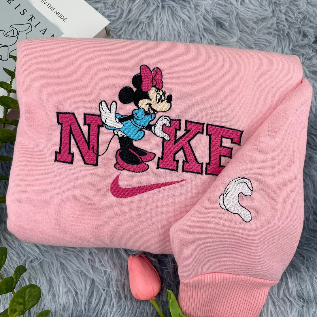 Mouse Embroidery Sweatshirt, Cartoon Embroidery Sweatshirt CU_N49