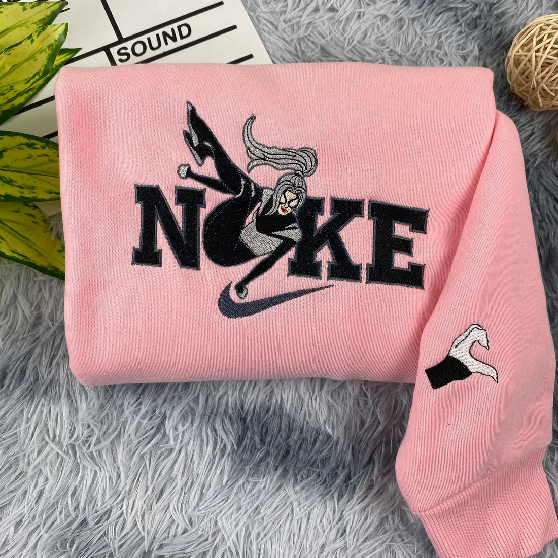 Couple Superhero Embroidery Sweatshirt, Movie Embroidery Sweatshirt CU_N71