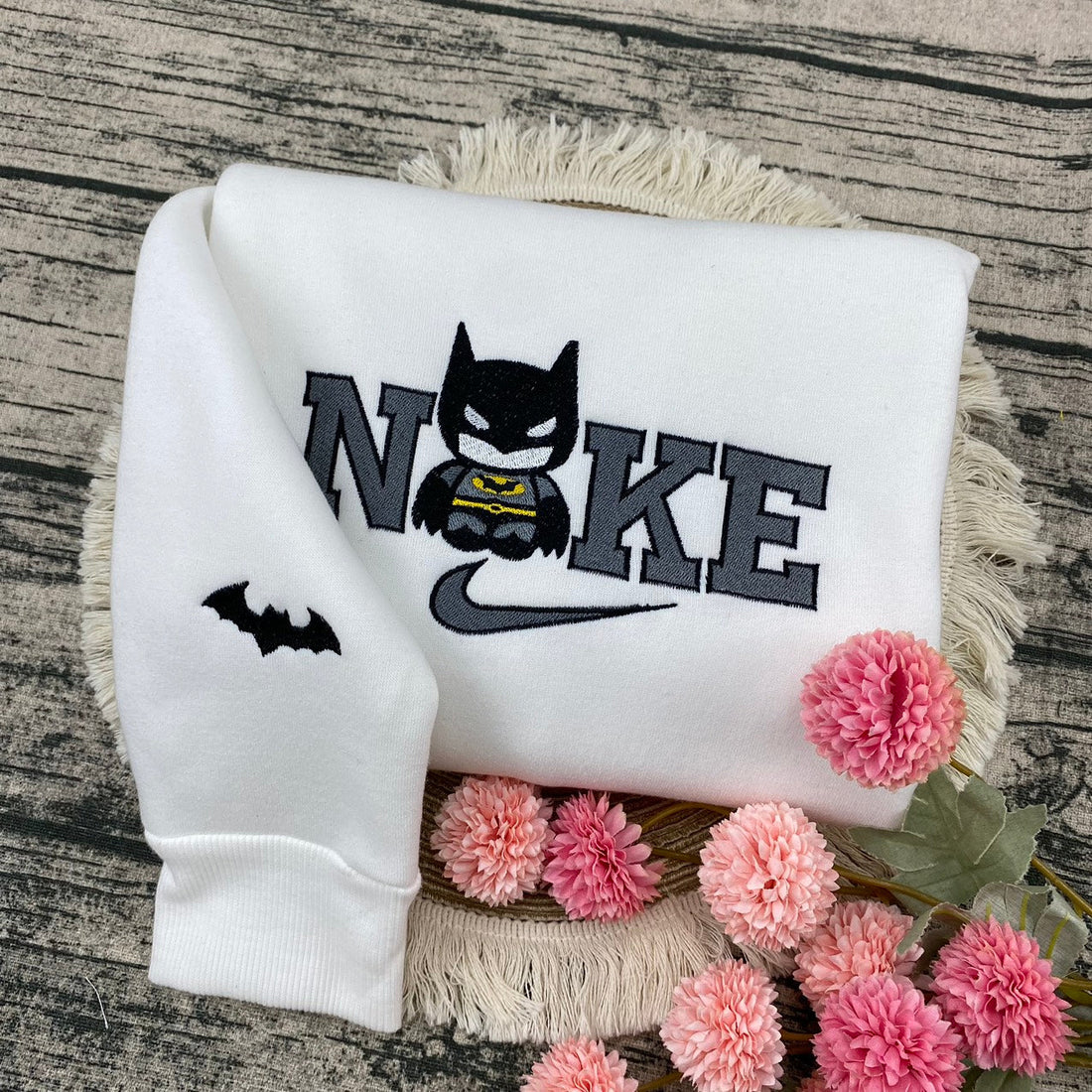Superhero Embroidery Sweatshirt, Movie Embroidery Sweatshirt CU_N13